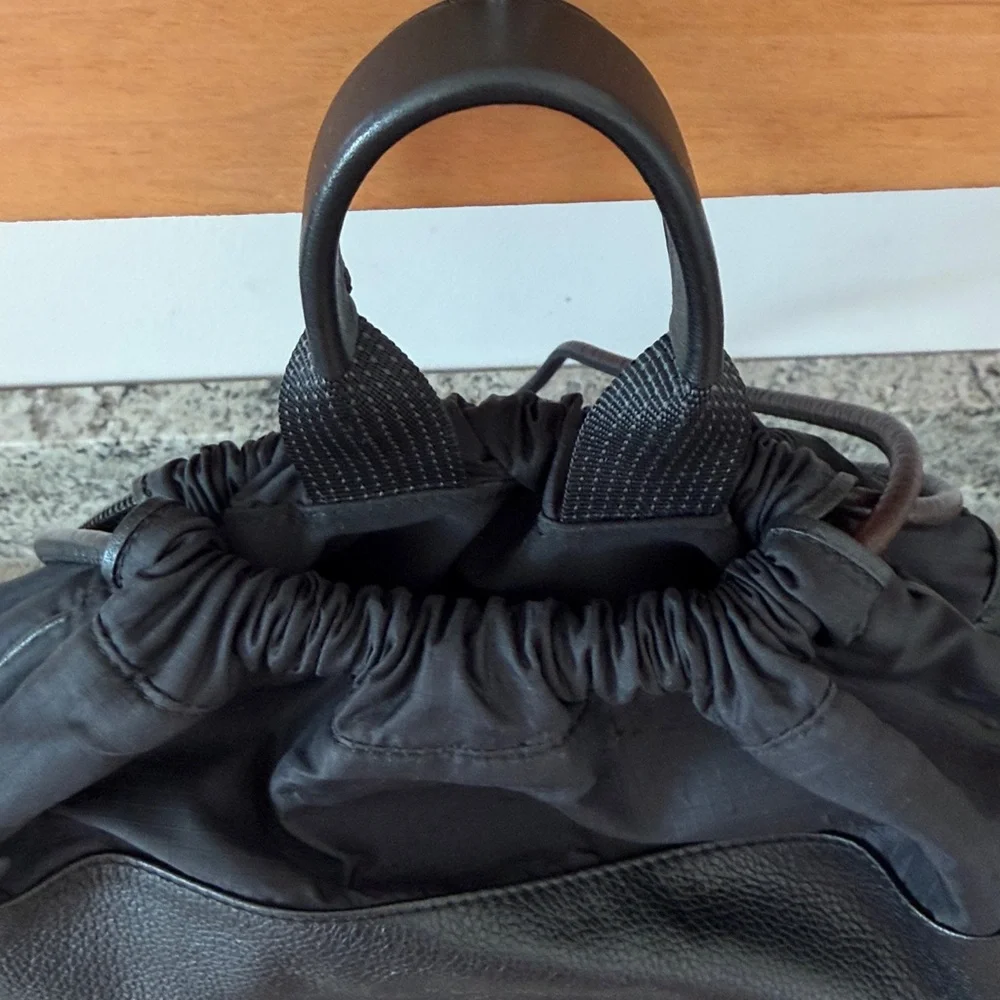 Dior Homme Black Leather Backpack
